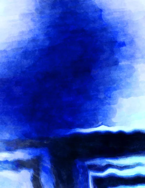 Soyut suluboya sanat eserleri. Fırça boyalı dijital resim. Renkli yaratıcı suluboya çizimi.