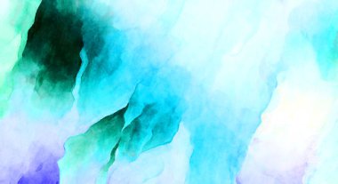 Soyut suluboya sanat eserleri. Fırça boyalı dijital resim. Renkli yaratıcı suluboya çizimi.