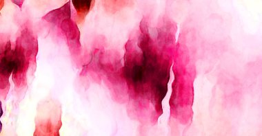 Soyut suluboya sanat eserleri. Fırça boyalı dijital resim. Renkli yaratıcı suluboya çizimi.