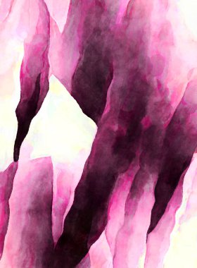 Soyut suluboya sanat eserleri. Fırça boyalı dijital resim. Renkli yaratıcı suluboya çizimi.