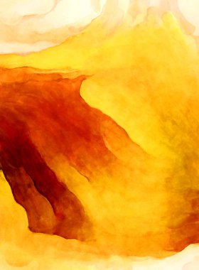 Soyut suluboya sanat eserleri. Fırça boyalı dijital resim. Renkli yaratıcı suluboya çizimi.