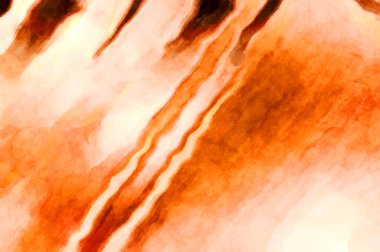 Soyut suluboya sanat eserleri. Fırça boyalı dijital resim. Renkli yaratıcı suluboya çizimi.