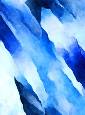 Soyut suluboya sanat eserleri. Fırça boyalı dijital resim. Renkli yaratıcı suluboya çizimi.