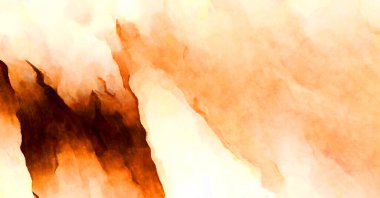 Soyut suluboya sanat eserleri. Fırça boyalı dijital resim. Renkli yaratıcı suluboya çizimi.