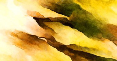 Soyut suluboya sanat eserleri. Fırça boyalı dijital resim. Renkli yaratıcı suluboya çizimi.