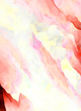 Soyut suluboya sanat eserleri. Fırça boyalı dijital resim. Renkli yaratıcı suluboya çizimi.