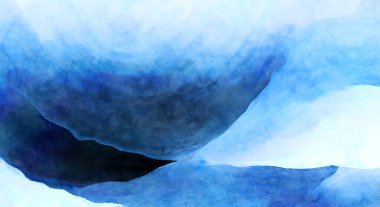 Soyut suluboya sanat eserleri. Fırça boyalı dijital resim. Renkli yaratıcı suluboya çizimi.