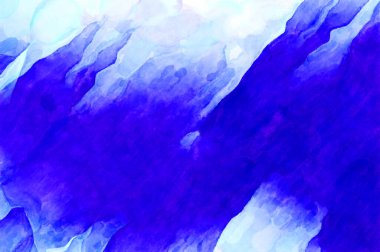 Soyut suluboya sanat eserleri. Fırça boyalı dijital resim. Renkli yaratıcı suluboya çizimi.