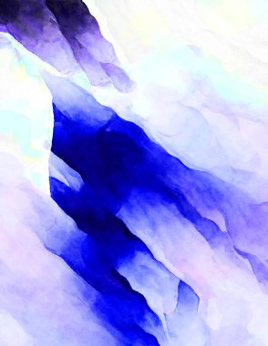 Soyut suluboya sanat eserleri. Fırça boyalı dijital resim. Renkli yaratıcı suluboya çizimi.