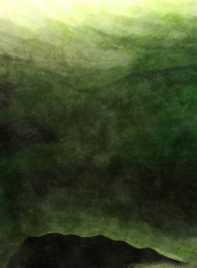 Soyut suluboya sanat eserleri. Fırça boyalı dijital resim. Renkli yaratıcı suluboya çizimi.