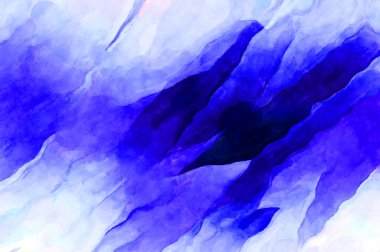 Soyut suluboya sanat eserleri. Fırça boyalı dijital resim. Renkli yaratıcı suluboya çizimi.