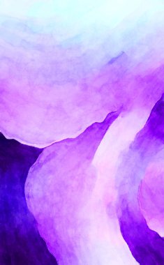 Soyut suluboya sanat eserleri. Fırça boyalı dijital resim. Renkli yaratıcı suluboya çizimi.