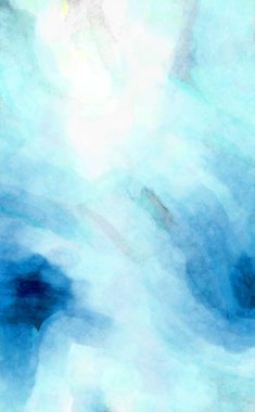 Soyut suluboya sanat eserleri. Fırça boyalı dijital resim. Renkli yaratıcı suluboya çizimi.