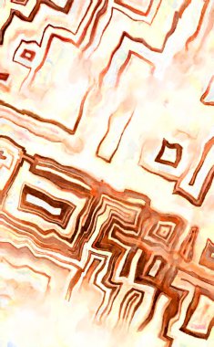 Soyut suluboya sanat eserleri. Fırça boyalı dijital resim. Renkli yaratıcı suluboya çizimi.