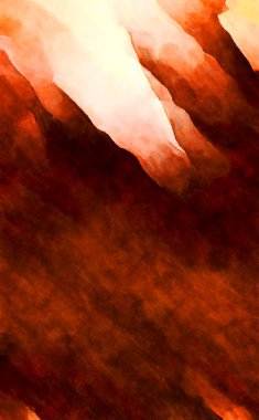 Soyut suluboya sanat eserleri. Fırça boyalı dijital resim. Renkli yaratıcı suluboya çizimi.