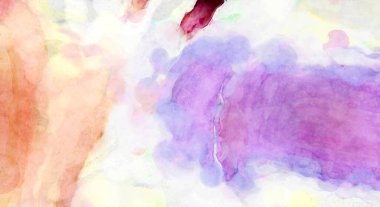 Soyut suluboya sanat eserleri. Fırça boyalı dijital resim. Renkli yaratıcı suluboya çizimi.