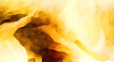 Soyut suluboya sanat eserleri. Fırça boyalı dijital resim. Renkli yaratıcı suluboya çizimi.