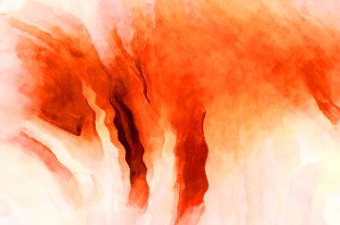 Soyut suluboya sanat eserleri. Fırça boyalı dijital resim. Renkli yaratıcı suluboya çizimi.