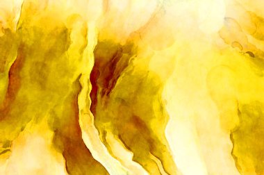 Soyut suluboya sanat eserleri. Fırça boyalı dijital resim. Renkli yaratıcı suluboya çizimi.