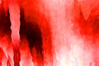 Soyut suluboya sanat eserleri. Fırça boyalı dijital resim. Renkli yaratıcı suluboya çizimi.