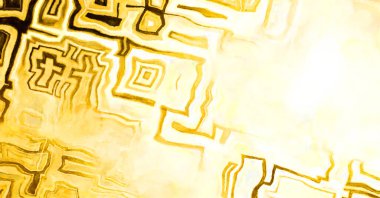 Soyut suluboya sanat eserleri. Fırça boyalı dijital resim. Renkli yaratıcı suluboya çizimi.