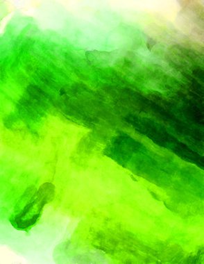 Soyut suluboya sanat eserleri. Fırça boyalı dijital resim. Renkli yaratıcı suluboya çizimi.