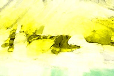 Soyut suluboya sanat eserleri. Fırça boyalı dijital resim. Renkli yaratıcı suluboya çizimi.