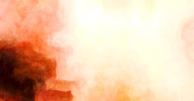 Soyut suluboya sanat eserleri. Fırça boyalı dijital resim. Renkli yaratıcı suluboya çizimi.