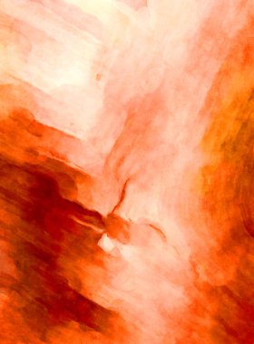 Soyut suluboya sanat eserleri. Fırça boyalı dijital resim. Renkli yaratıcı suluboya çizimi.