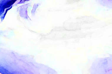 Soyut suluboya sanat eserleri. Fırça boyalı dijital resim. Renkli yaratıcı suluboya çizimi.