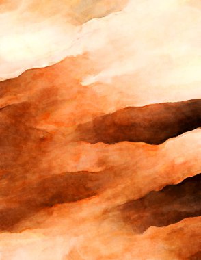 Soyut suluboya sanat eserleri. Fırça boyalı dijital resim. Renkli yaratıcı suluboya çizimi.