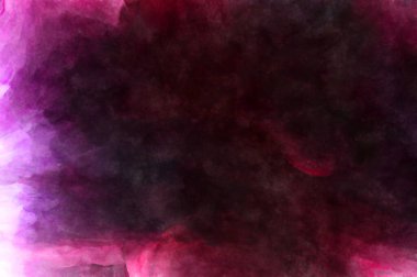 Soyut suluboya sanat eserleri. Fırça boyalı dijital resim. Renkli yaratıcı suluboya çizimi.