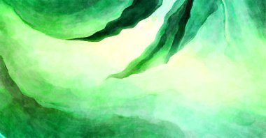 Soyut suluboya sanat eserleri. Fırça boyalı dijital resim. Renkli yaratıcı suluboya çizimi.