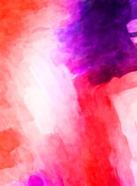 Soyut suluboya sanat eserleri. Fırça boyalı dijital resim. Renkli yaratıcı suluboya çizimi.