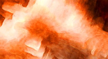 Soyut suluboya sanat eserleri. Fırça boyalı dijital resim. Renkli yaratıcı suluboya çizimi.