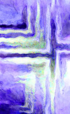 Soyut suluboya sanat eserleri. Fırça boyalı dijital resim. Renkli yaratıcı suluboya çizimi.