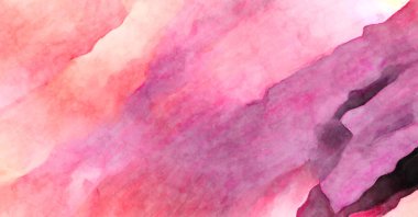 Soyut suluboya sanat eserleri. Fırça boyalı dijital resim. Renkli yaratıcı suluboya çizimi.