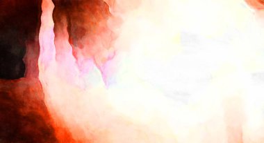 Soyut suluboya sanat eserleri. Fırça boyalı dijital resim. Renkli yaratıcı suluboya çizimi.