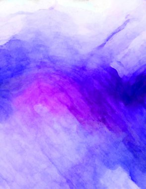 Soyut suluboya sanat eserleri. Fırça boyalı dijital resim. Renkli yaratıcı suluboya çizimi.