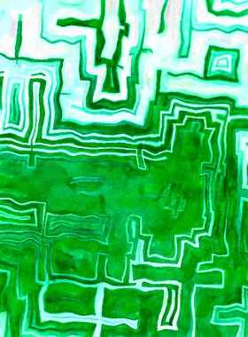 Soyut suluboya sanat eserleri. Fırça boyalı dijital resim. Renkli yaratıcı suluboya çizimi.