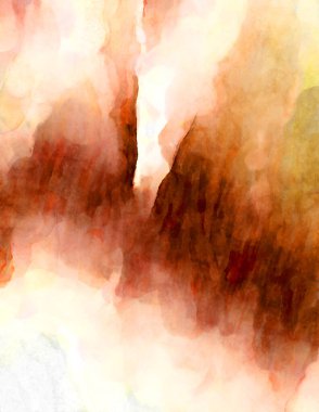 Soyut suluboya sanat eserleri. Fırça boyalı dijital resim. Renkli yaratıcı suluboya çizimi.