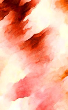 Soyut suluboya sanat eserleri. Fırça boyalı dijital resim. Renkli yaratıcı suluboya çizimi.