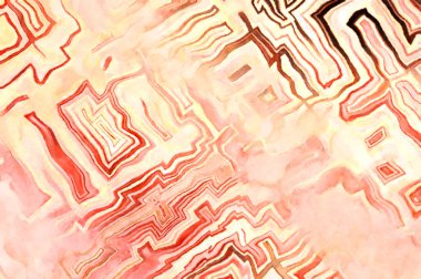 Soyut suluboya sanat eserleri. Fırça boyalı dijital resim. Renkli yaratıcı suluboya çizimi.