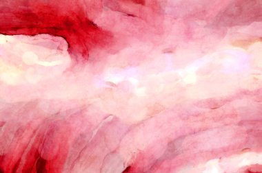 Soyut suluboya sanat eserleri. Fırça boyalı dijital resim. Renkli yaratıcı suluboya çizimi.