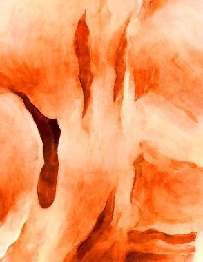 Soyut suluboya sanat eserleri. Fırça boyalı dijital resim. Renkli yaratıcı suluboya çizimi.