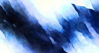 Soyut suluboya sanat eserleri. Fırça boyalı dijital resim. Renkli yaratıcı suluboya çizimi.