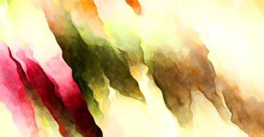 Soyut suluboya sanat eserleri. Fırça boyalı dijital resim. Renkli yaratıcı suluboya çizimi.