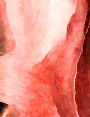 Soyut suluboya sanat eserleri. Fırça boyalı dijital resim. Renkli yaratıcı suluboya çizimi.