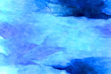 Soyut suluboya sanat eserleri. Fırça boyalı dijital resim. Renkli yaratıcı suluboya çizimi.