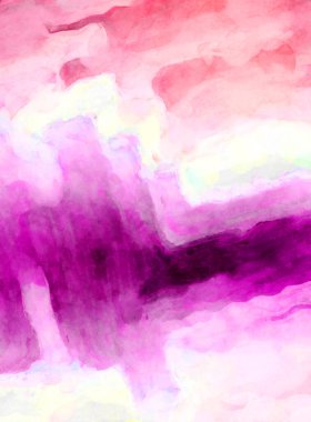 Soyut suluboya sanat eserleri. Fırça boyalı dijital resim. Renkli yaratıcı suluboya çizimi.